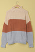 Oversized Chunky Batwing Long Sleeve Turtleneck Sweater